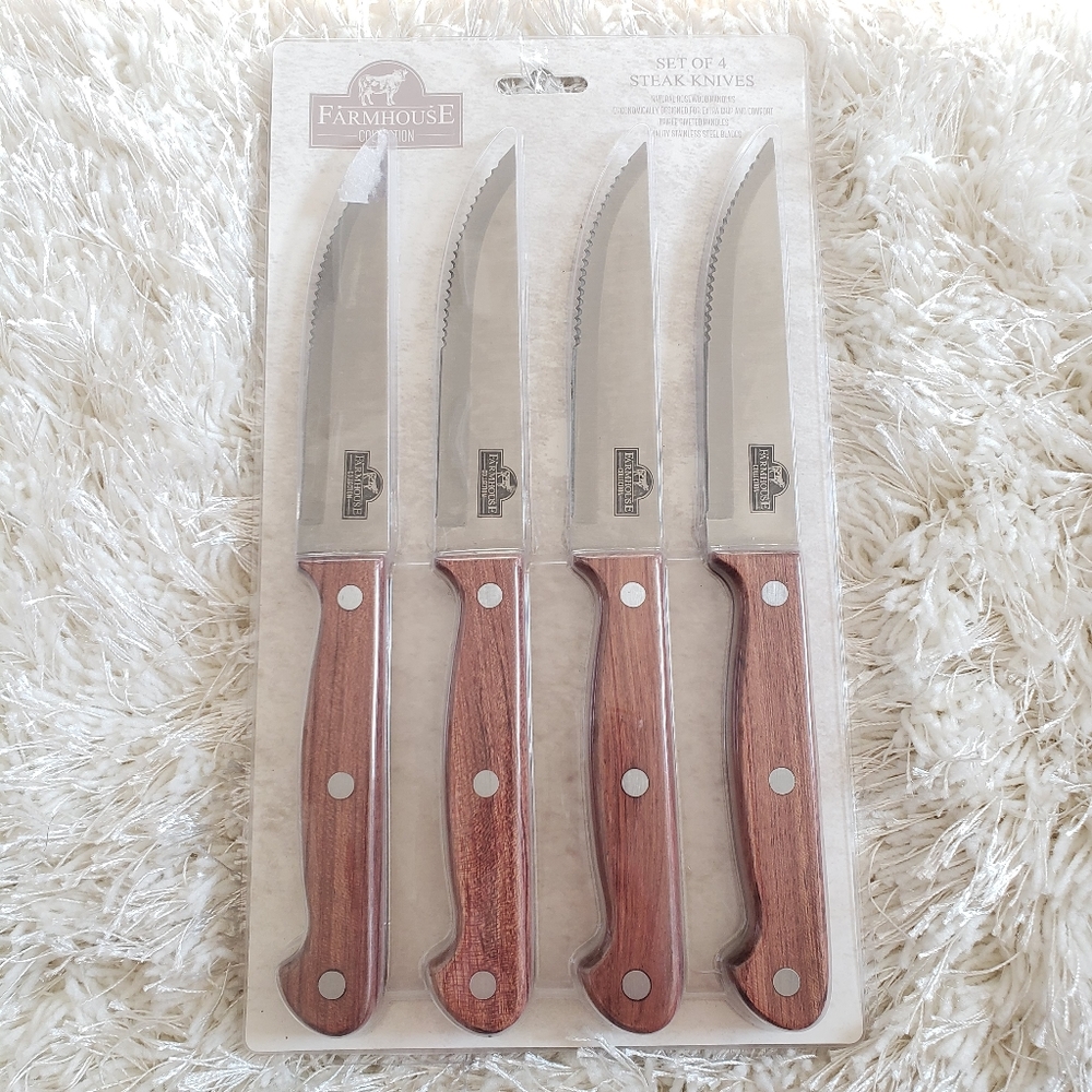 Farmhouse Steak Knives Set NWT